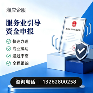 宜昌服务业引导资金申报服务