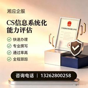 宜昌CS信息系统化能力评估申报服务